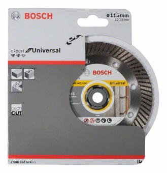 Алмазный отрезной круг Expert for Universal Turbo 115 x 22,23 x 2 x 12 mm 2608602574